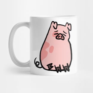 Cute Piggy Being Melancholic Mug